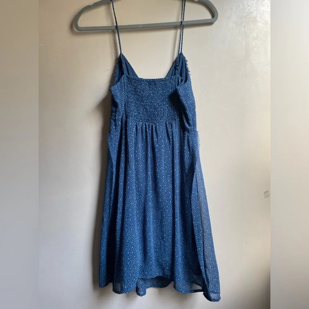 Y2K American Eagle  Strap dress size 10 ruffles polka dots babydoll fairy